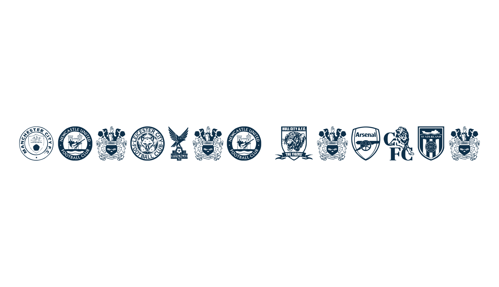 Premier League, fancy decorative font preview