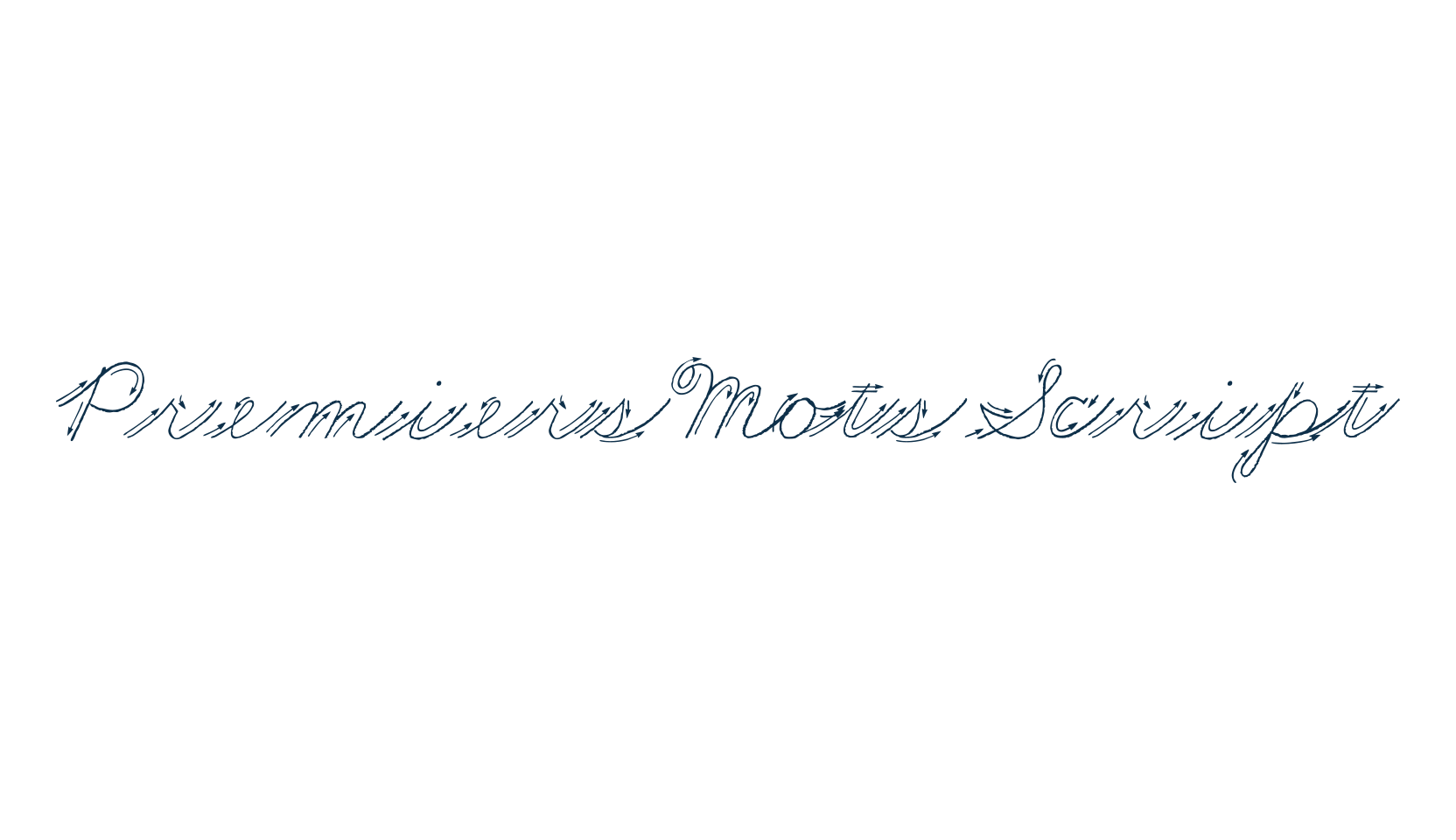 Premiers Mots Script, school font preview
