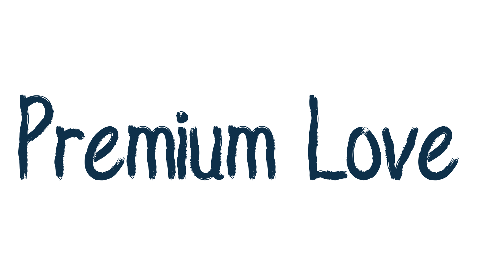 Premium Love, script brush fancy decorative calligraphy font preview
