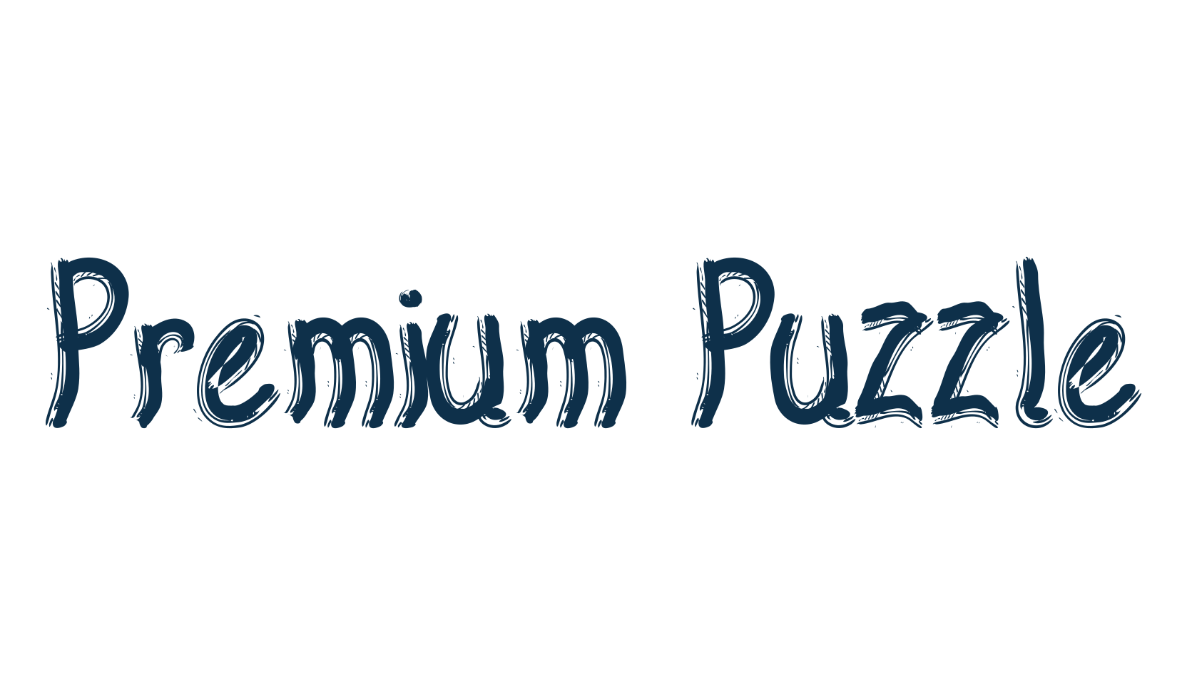 Premium Puzzle, display market font preview