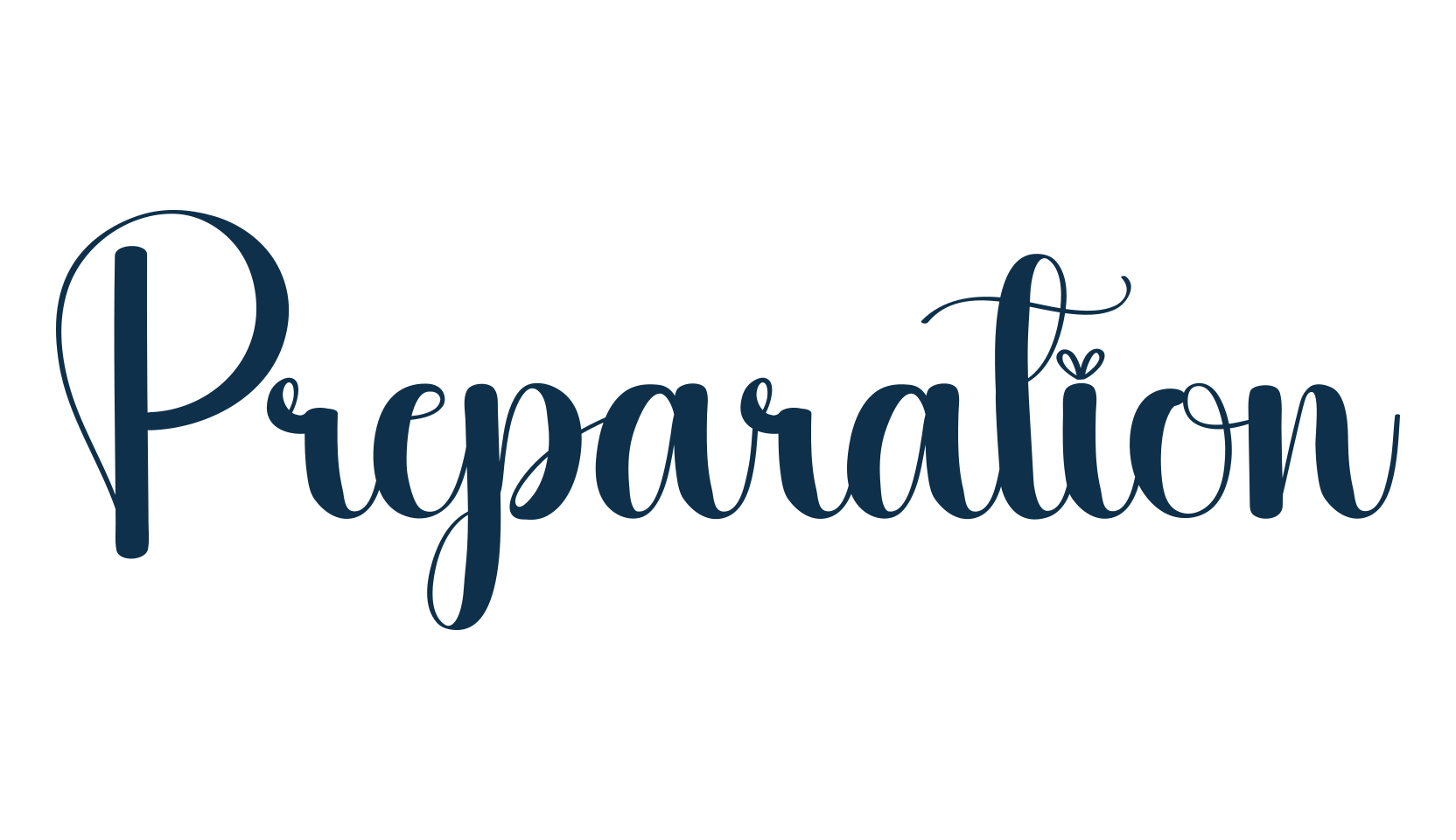 Preparation, fancy decorative font preview
