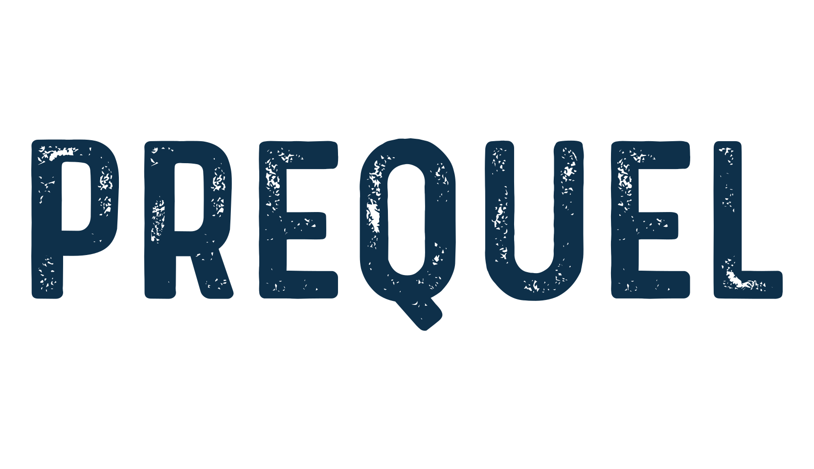 Prequel, fancy eroded decorative font preview