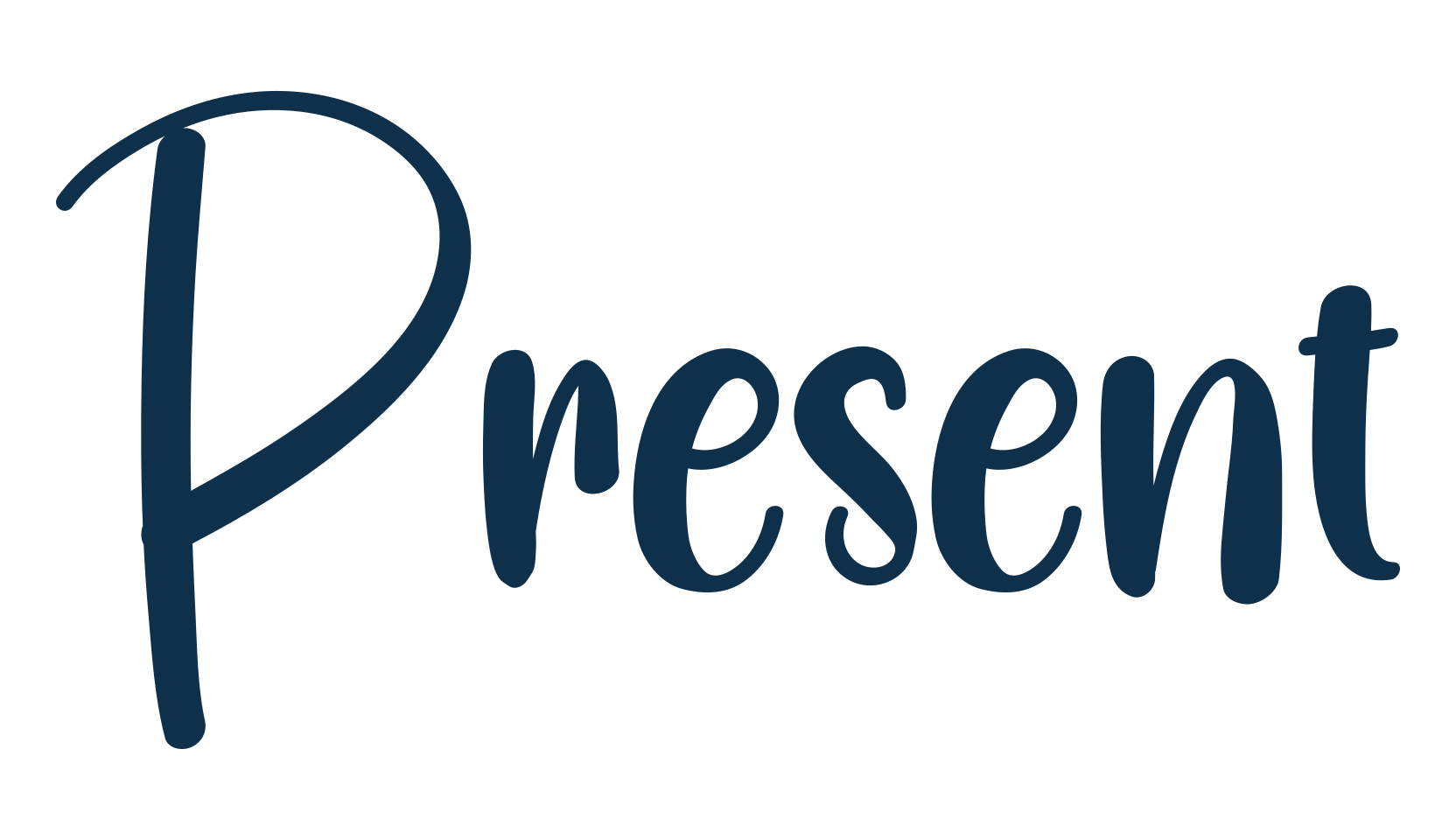 Present (present-3), fancy decorative font preview
