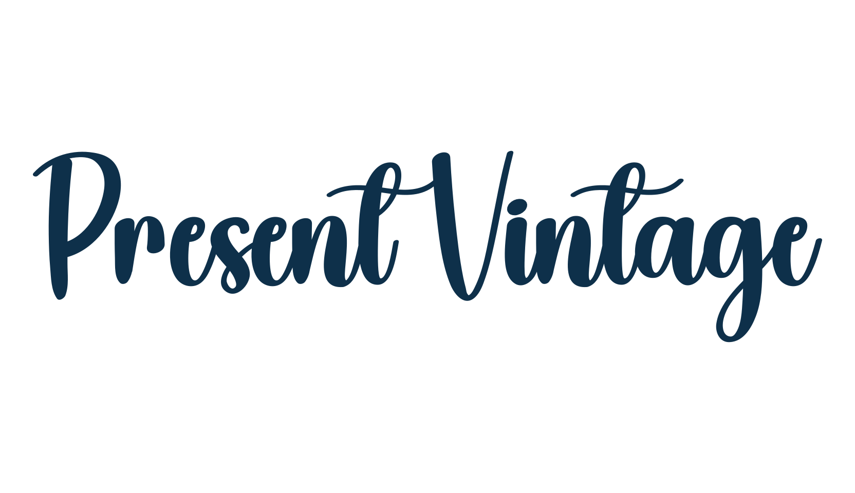 Present Vintage, fancy decorative font preview