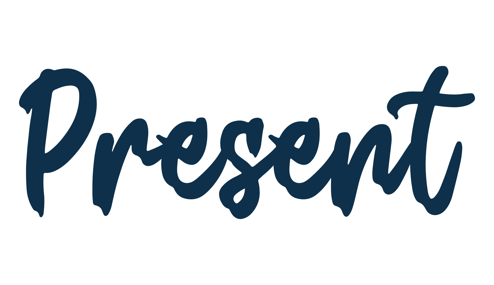 Present, brush font preview