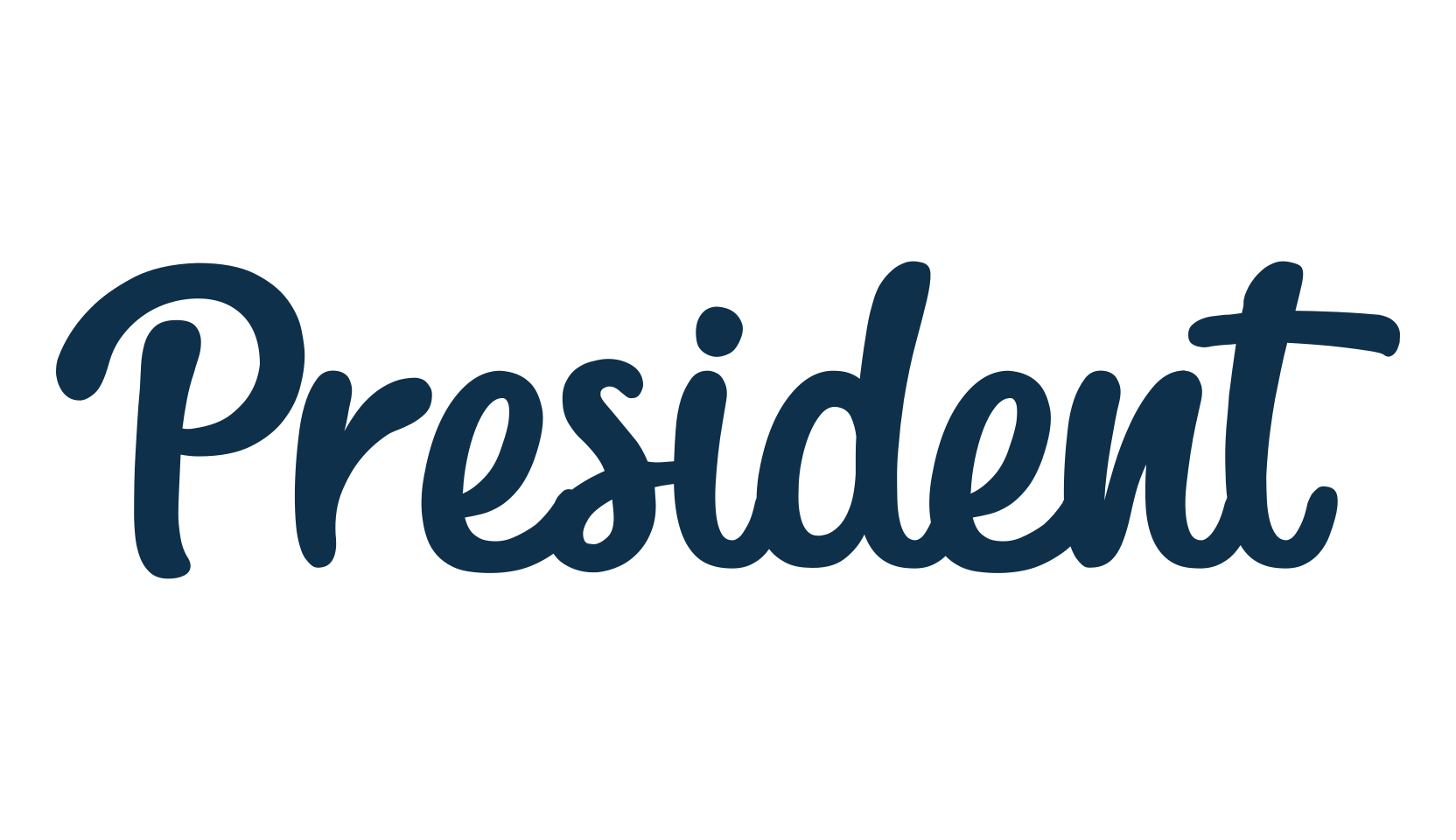 President (president-2), fancy various decorative script calligraphy font preview