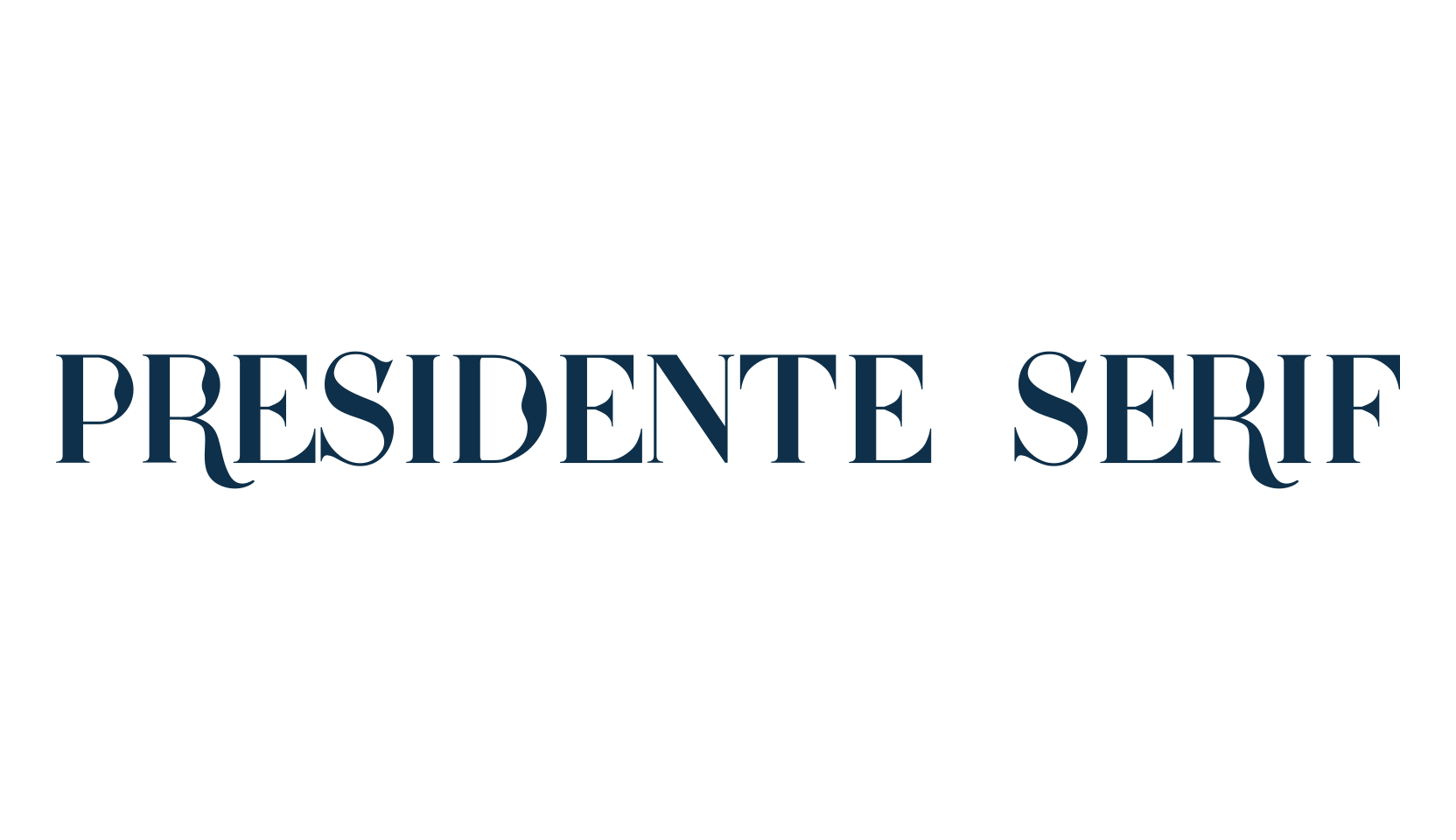 Presidente Serif, various font preview
