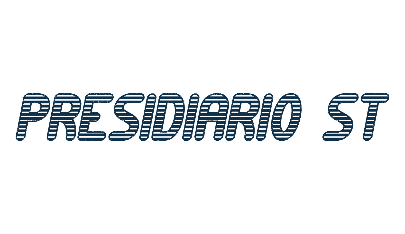 Presidiario St, fancy decorative font preview