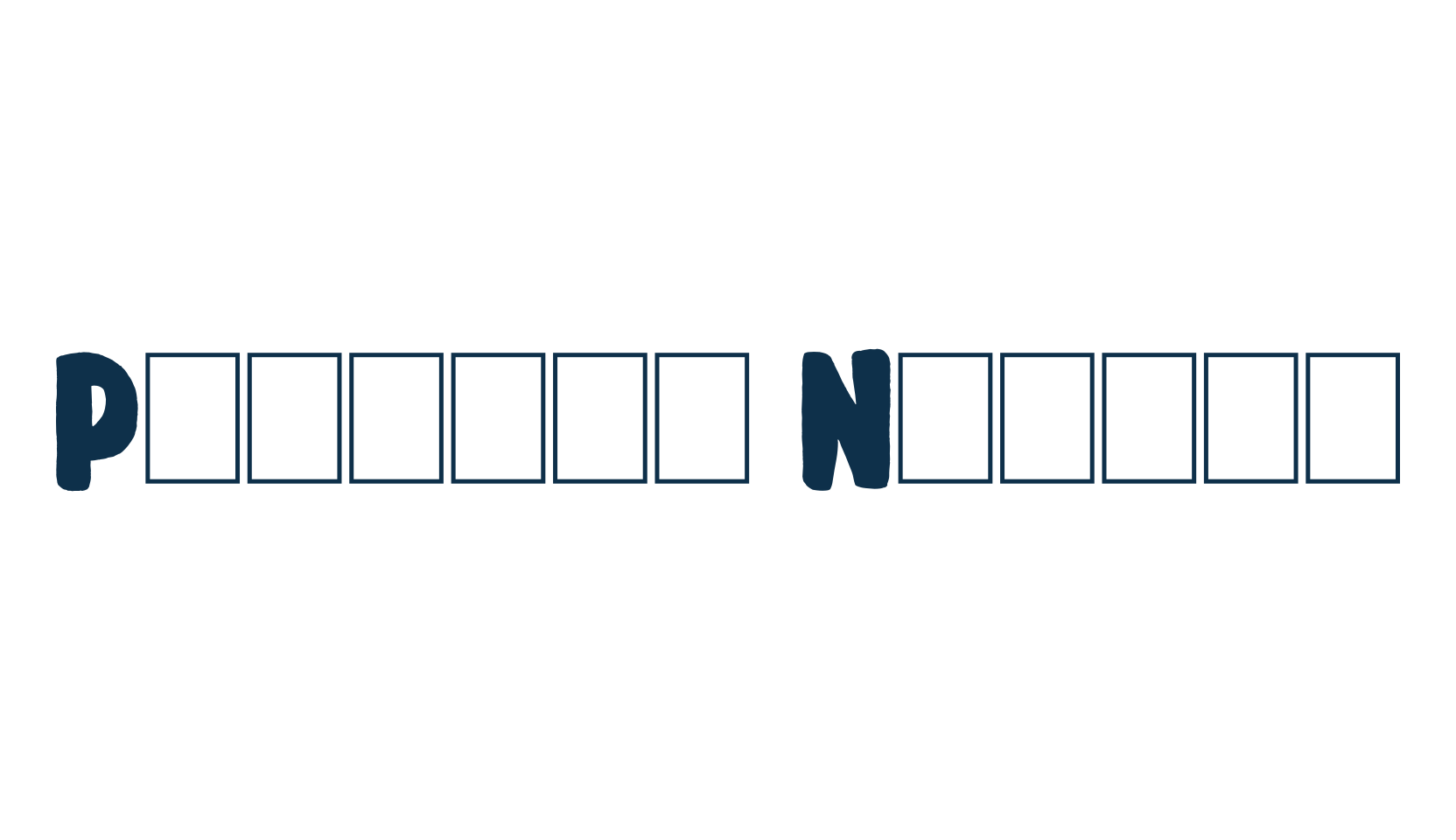 Presque Normal, fancy cartoon decorative font preview