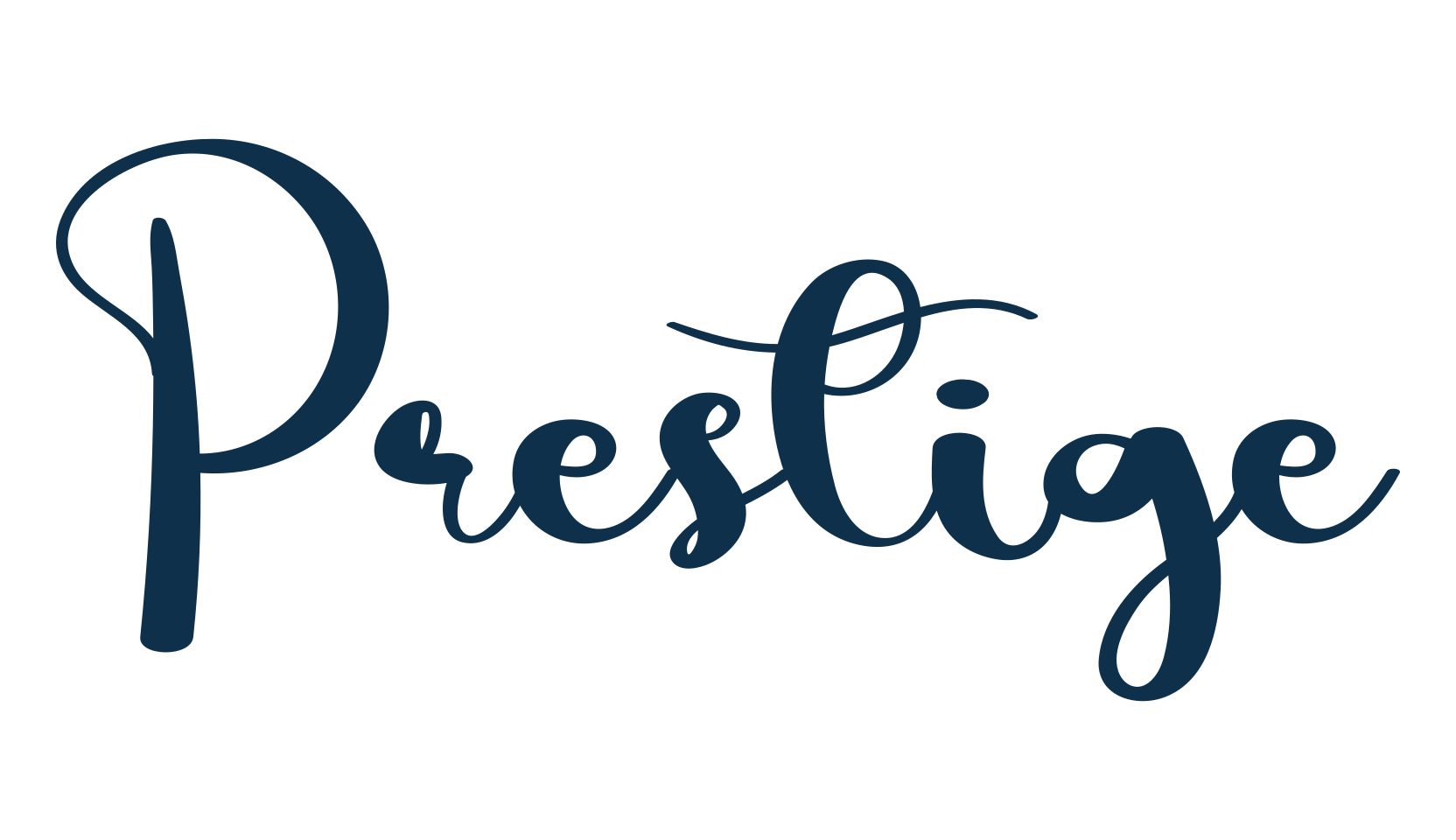 Prestige, script calligraphy fancy decorative font preview