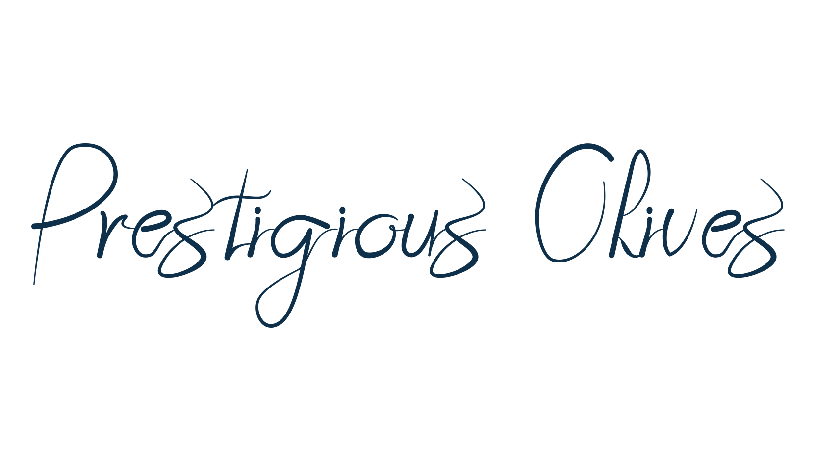 Prestigious Olives, fancy decorative font preview