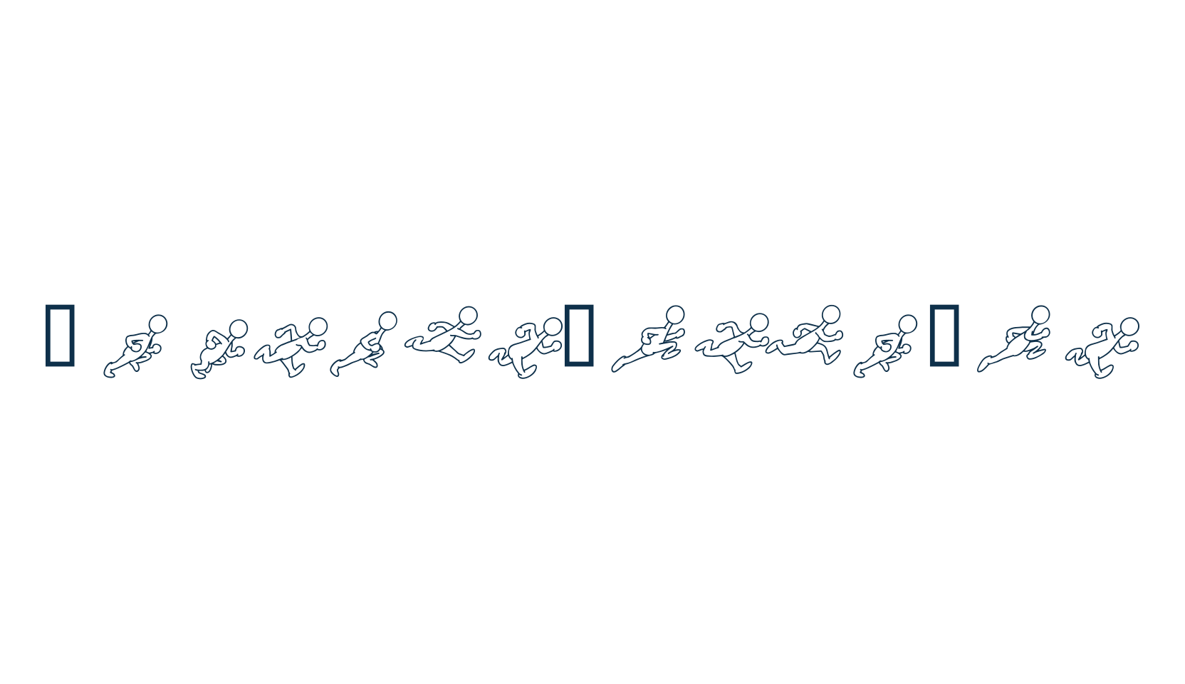 Preston Blair Run, fancy decorative font preview