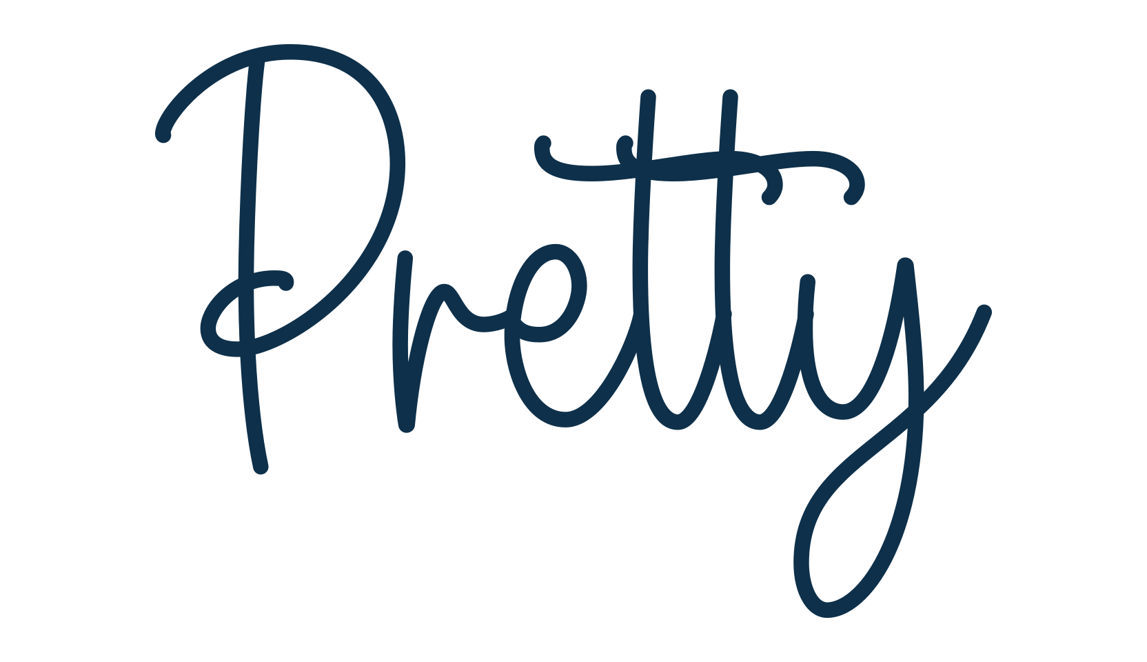Pretty (pretty-5), script handwritten fancy decorative calligraphy font preview