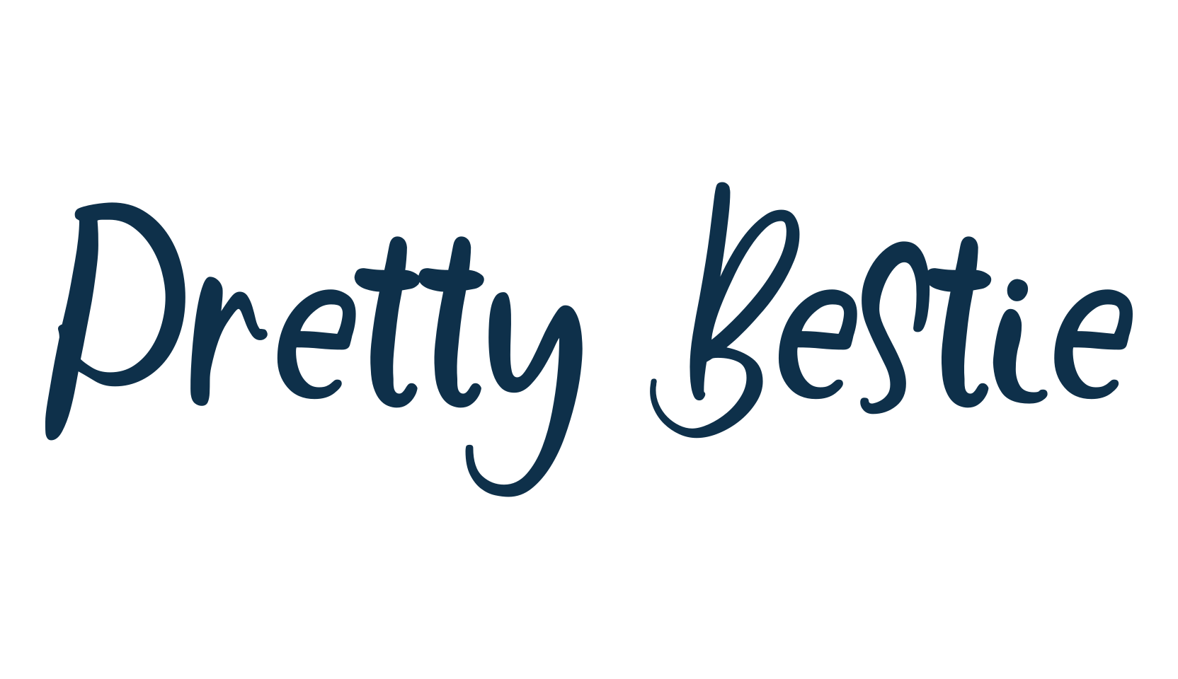 Pretty Bestie (pretty-bestie), display market font preview
