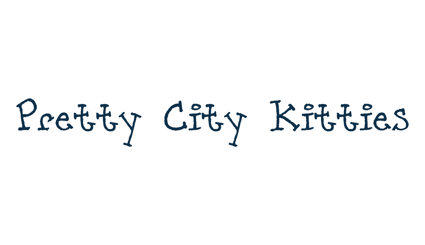 Pretty City Kitties, cartoon font preview