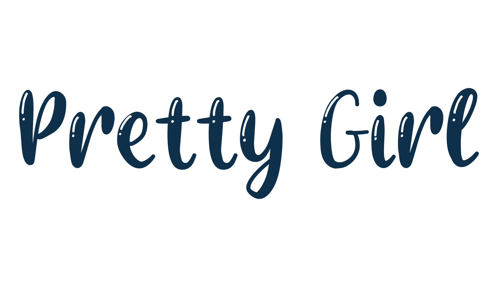 Pretty Girl (pretty-girl), cartoon font preview