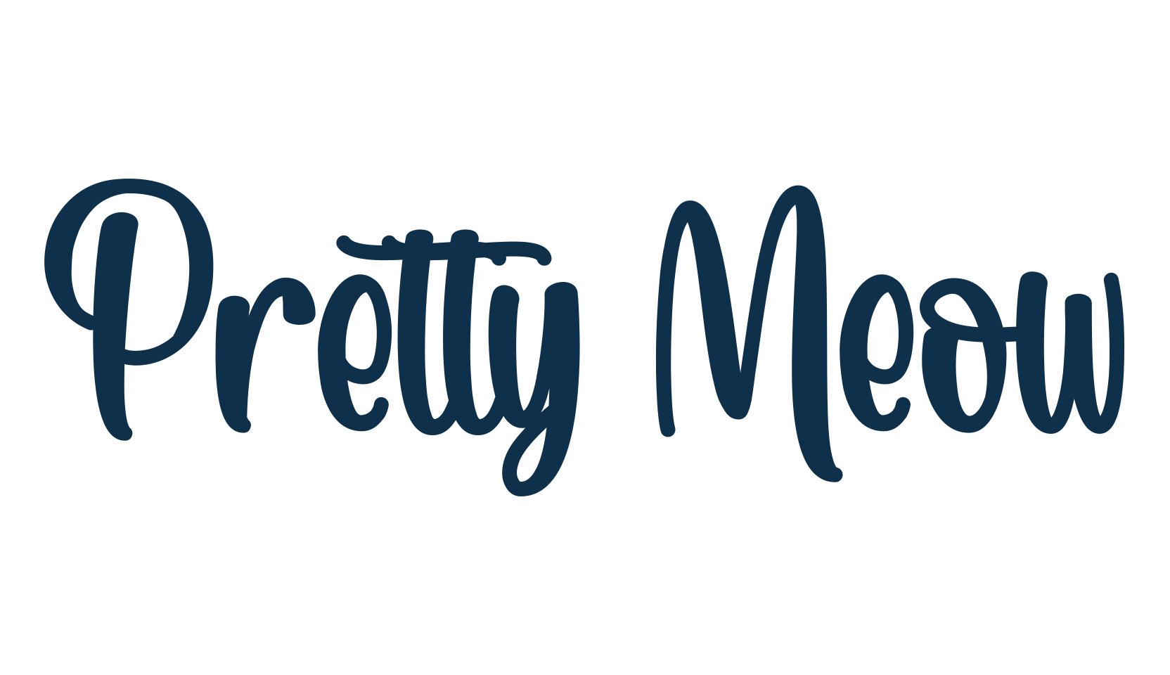 Pretty Meow, display market font preview