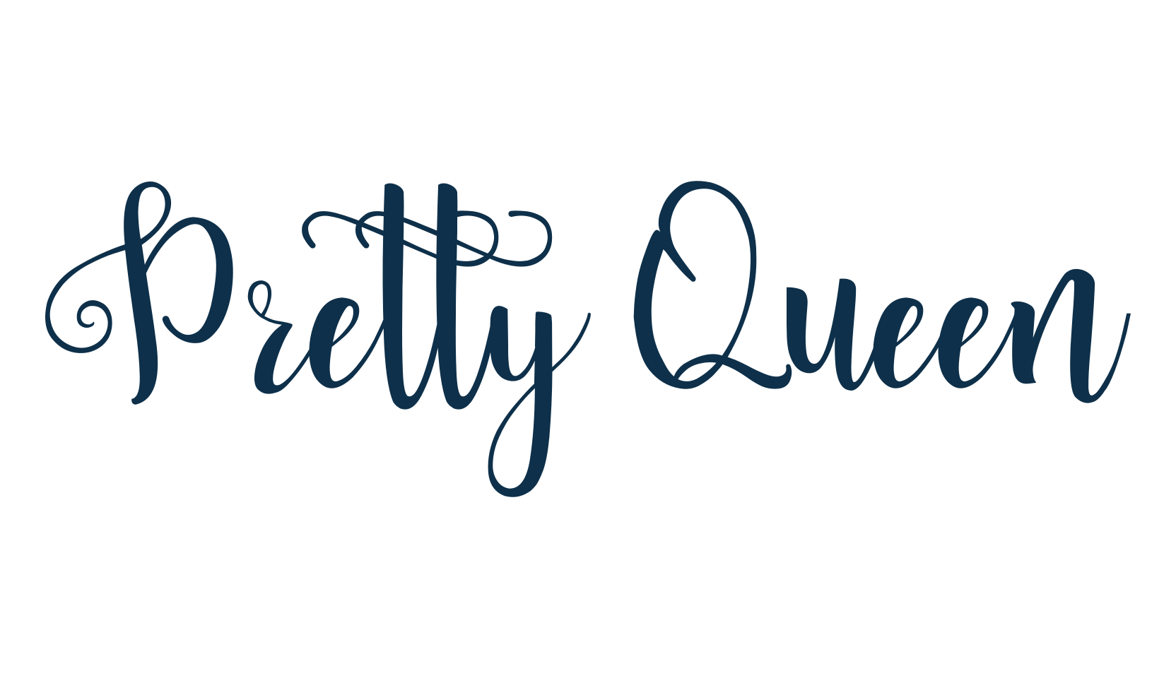 Pretty Queen (pretty-queen), script calligraphy fancy decorative font preview