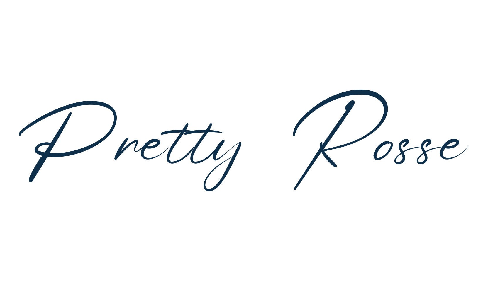Pretty Rosse, handwriting font preview