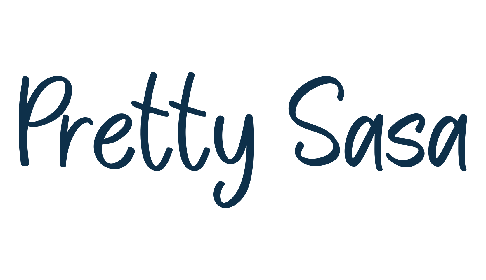 Pretty Sasa, handwriting font preview