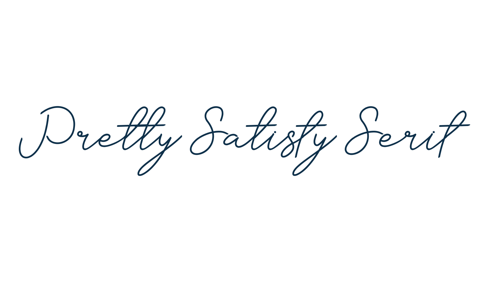 Pretty Satisfy Serif, serif font preview