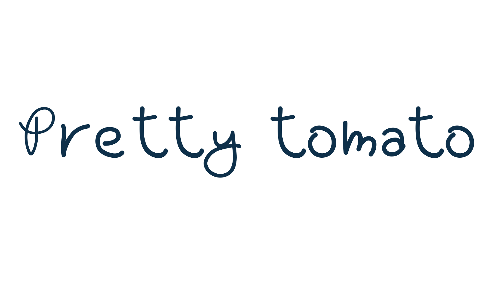 Pretty tomato, various font preview