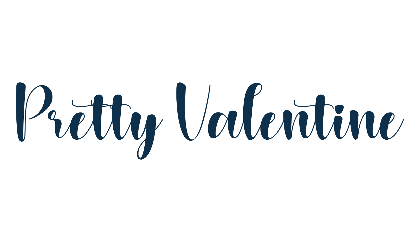 Pretty Valentine, fancy decorative font preview