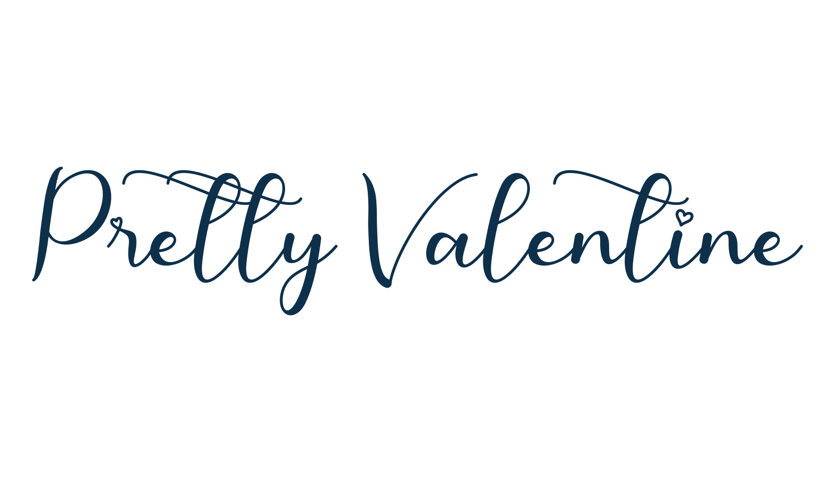 Pretty Valentine (pretty-valentine), fancy decorative font preview