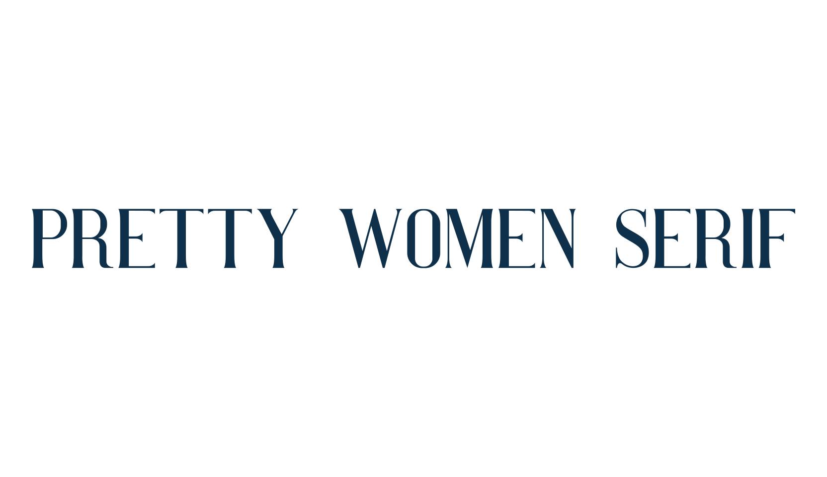 Pretty Women Serif, basic serif font preview