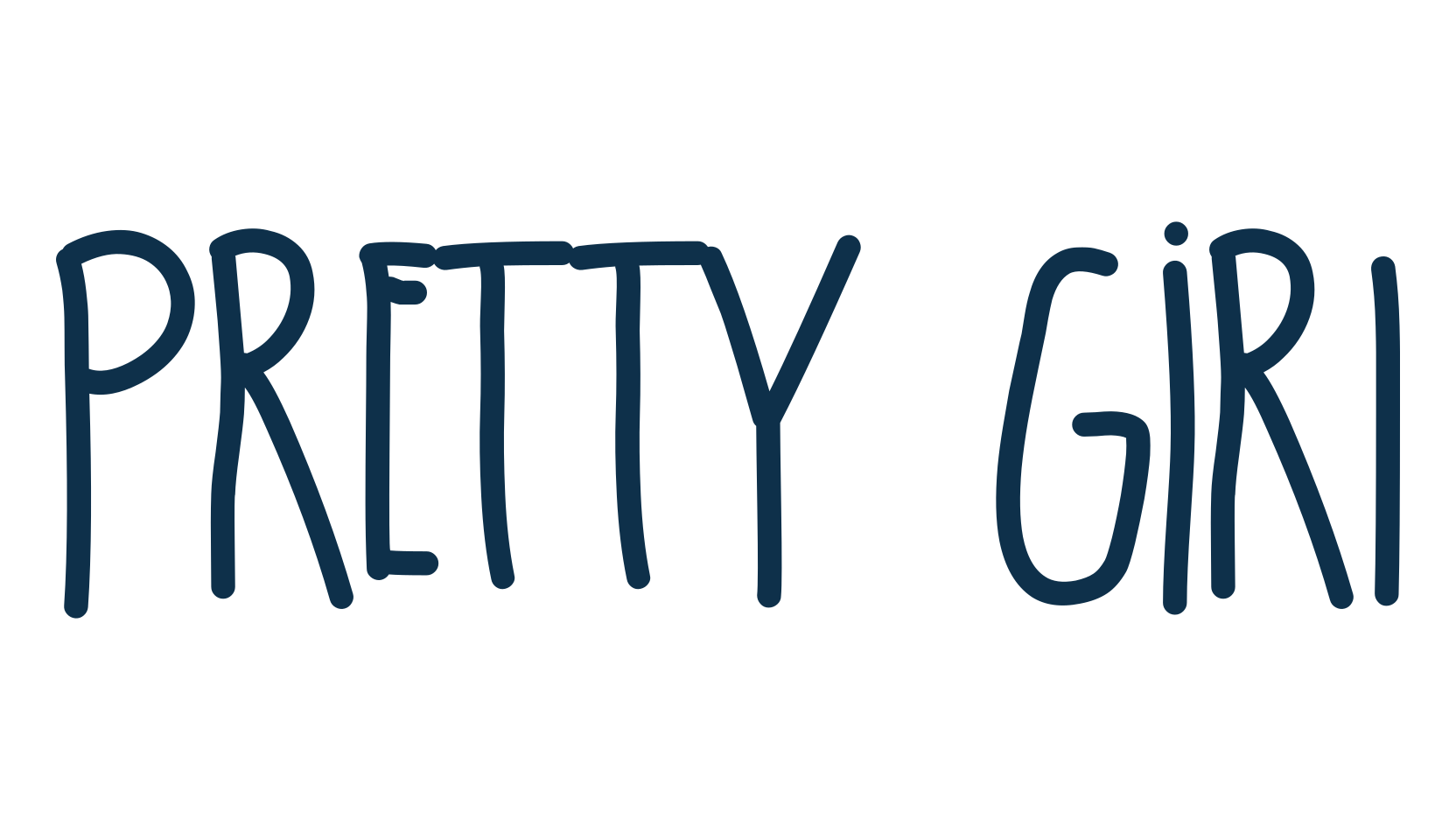 Pretty Girl, script handwritten fancy decorative calligraphy font preview
