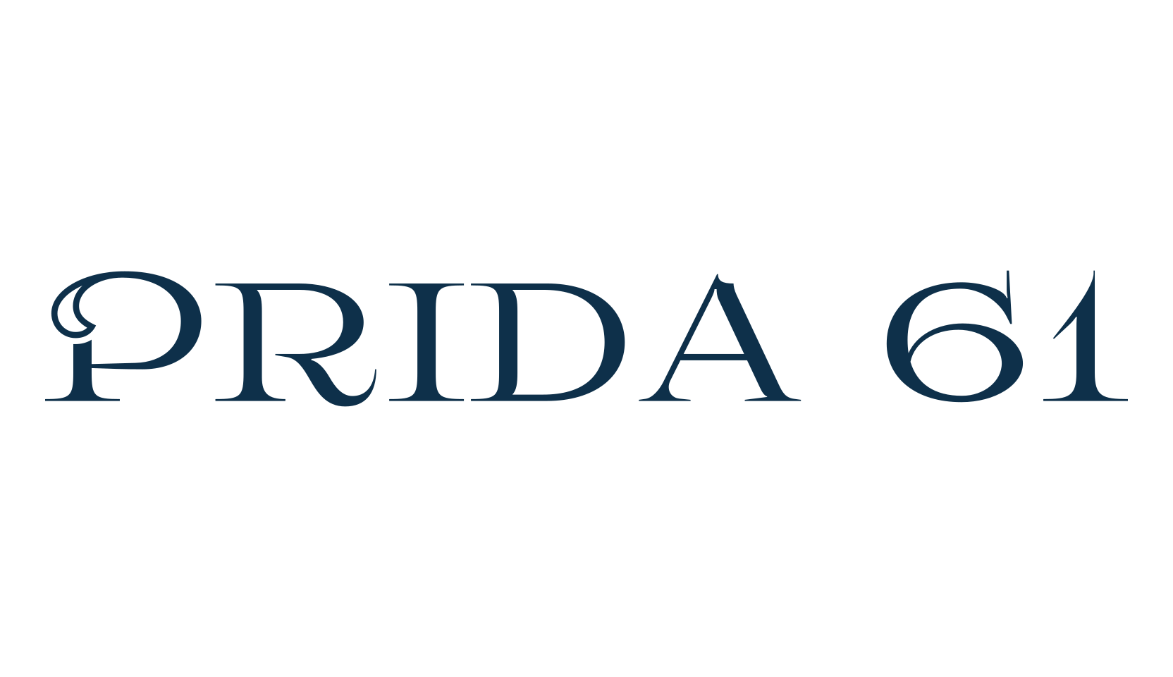 Prida 61, fancy retro decorative font preview