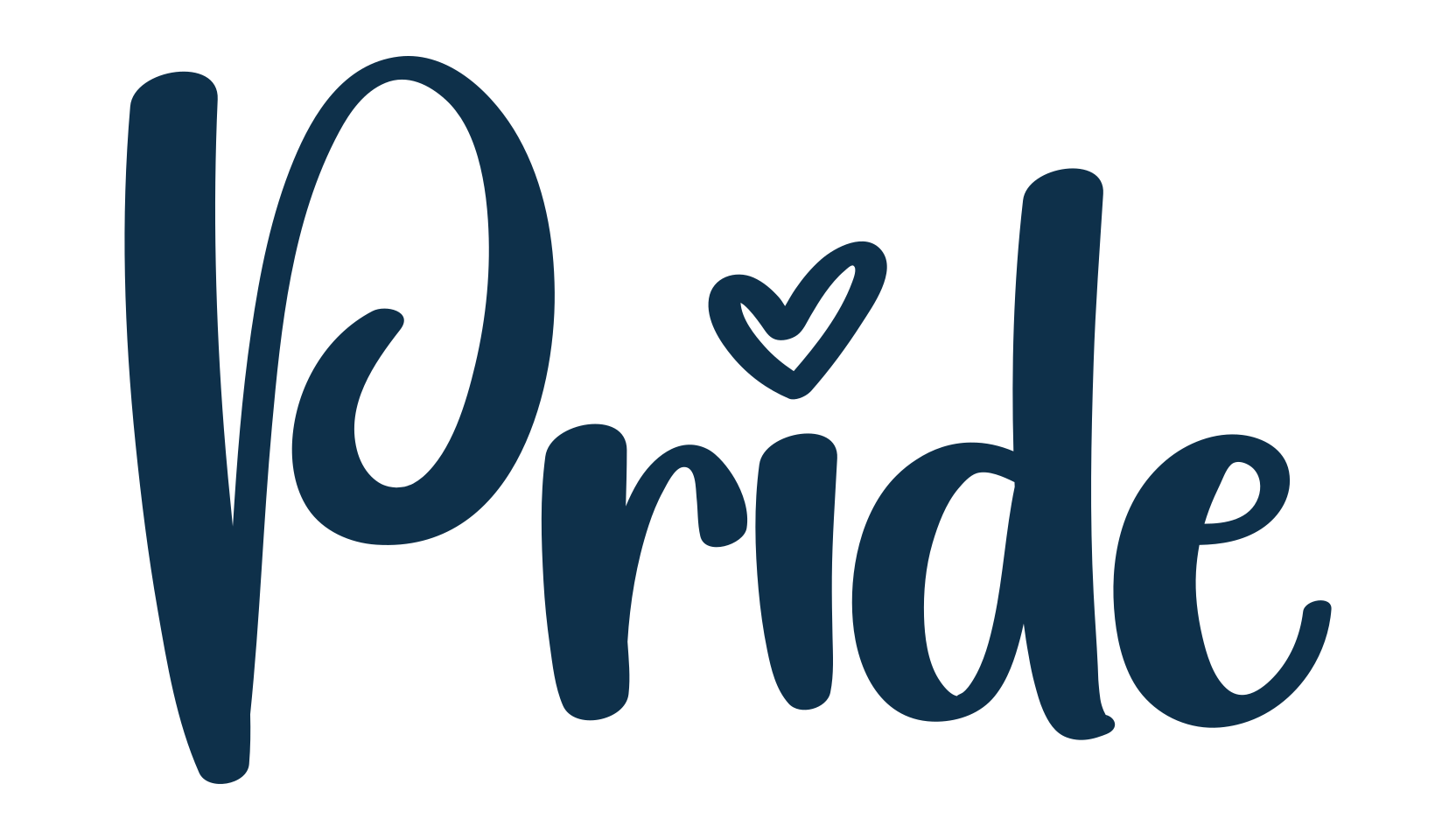 Pride (pride-3), fancy decorative font preview
