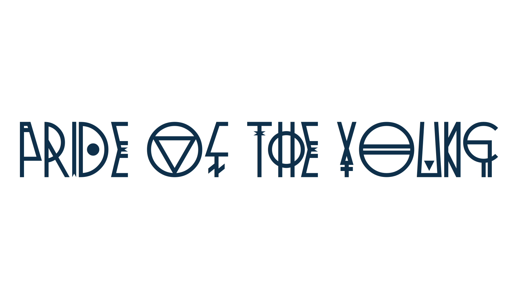 Pride Of The Young, decorative font preview