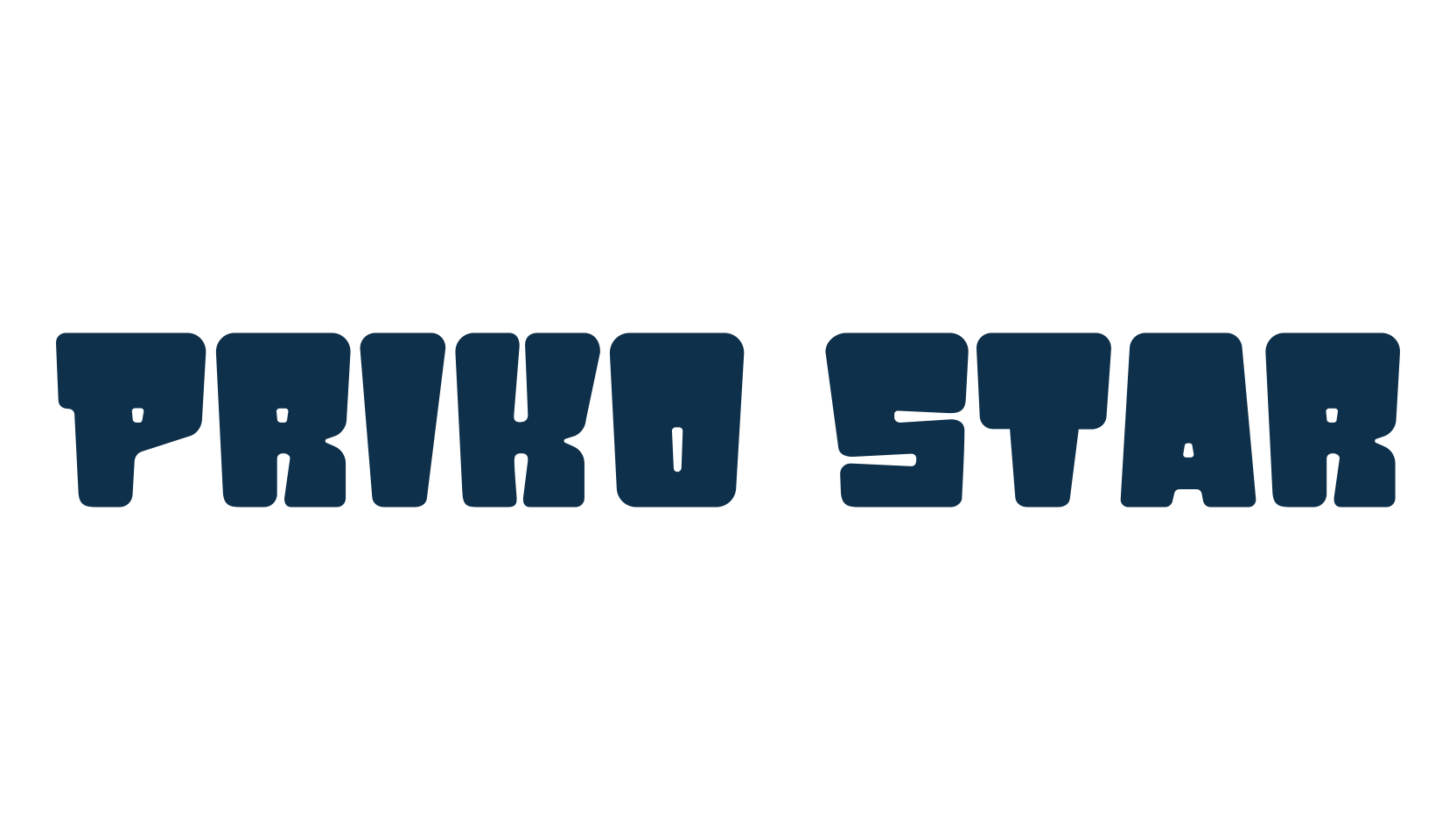 Priko Star, fancy groovy decorative font preview