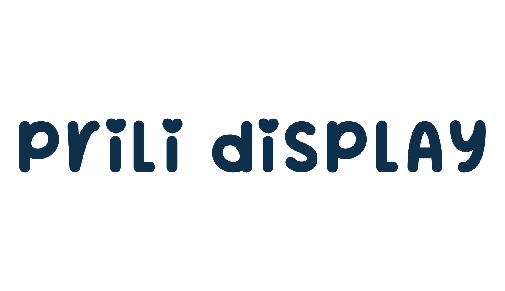 Prili Display, various font preview