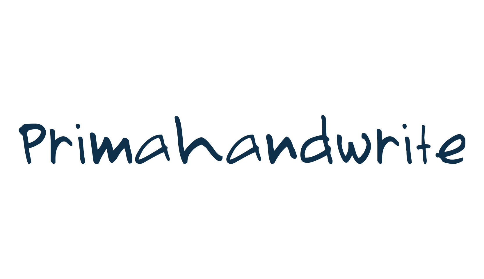 Primahandwrite, script handwritten fancy decorative calligraphy font preview