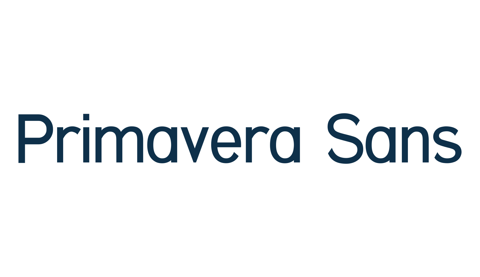 Primavera Sans, sans serif font preview