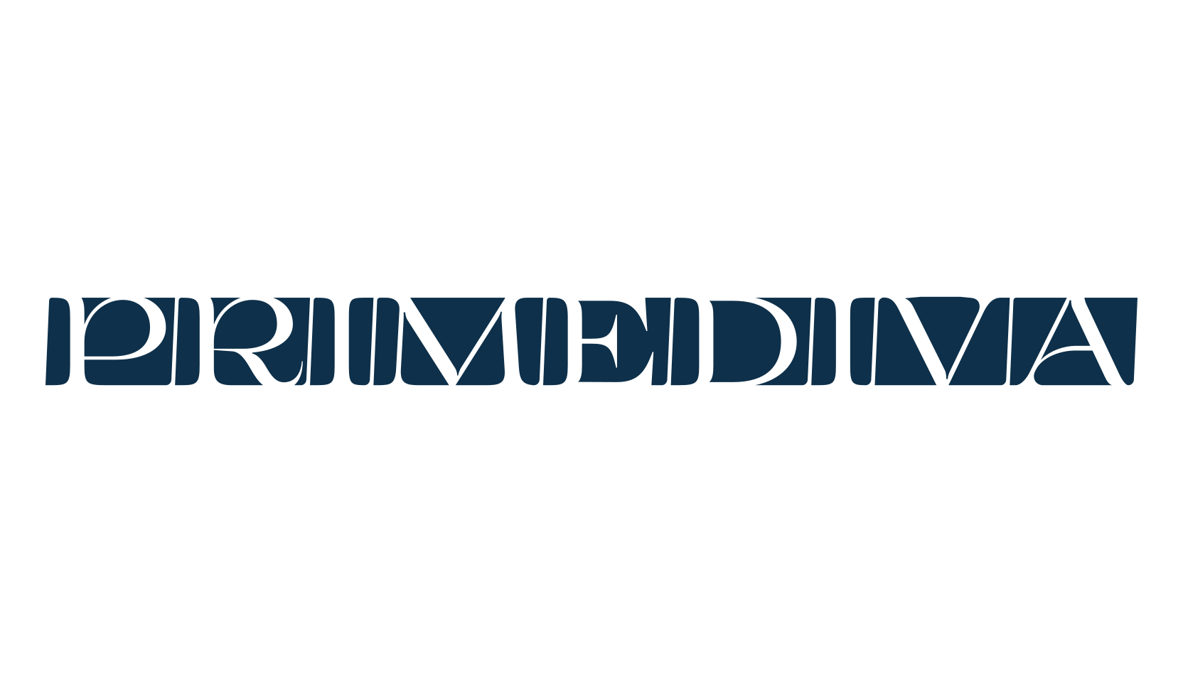 Primediva, fancy decorative font preview
