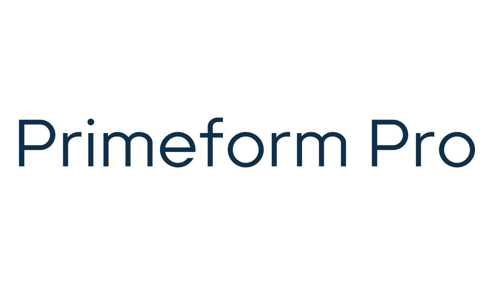 Primeform Pro, basic sans serif font preview