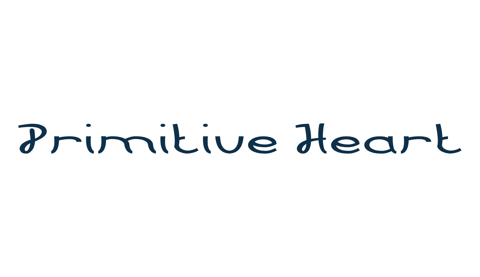 Primitive Heart, fancy various decorative font preview
