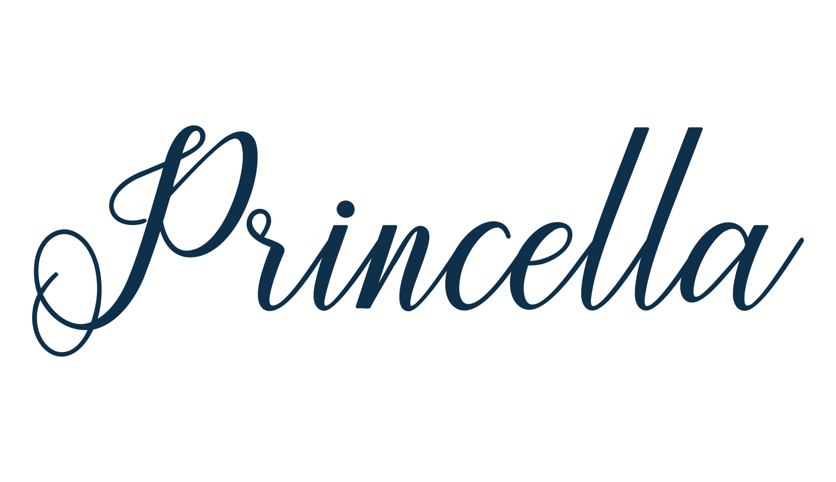 Princella, calligraphy font preview