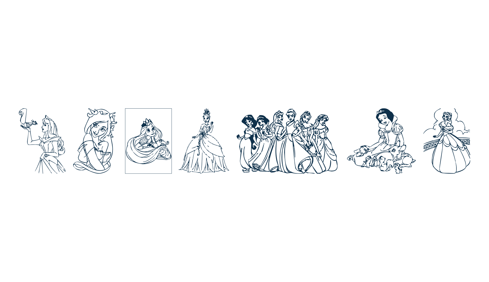 Princes, fancy decorative font preview