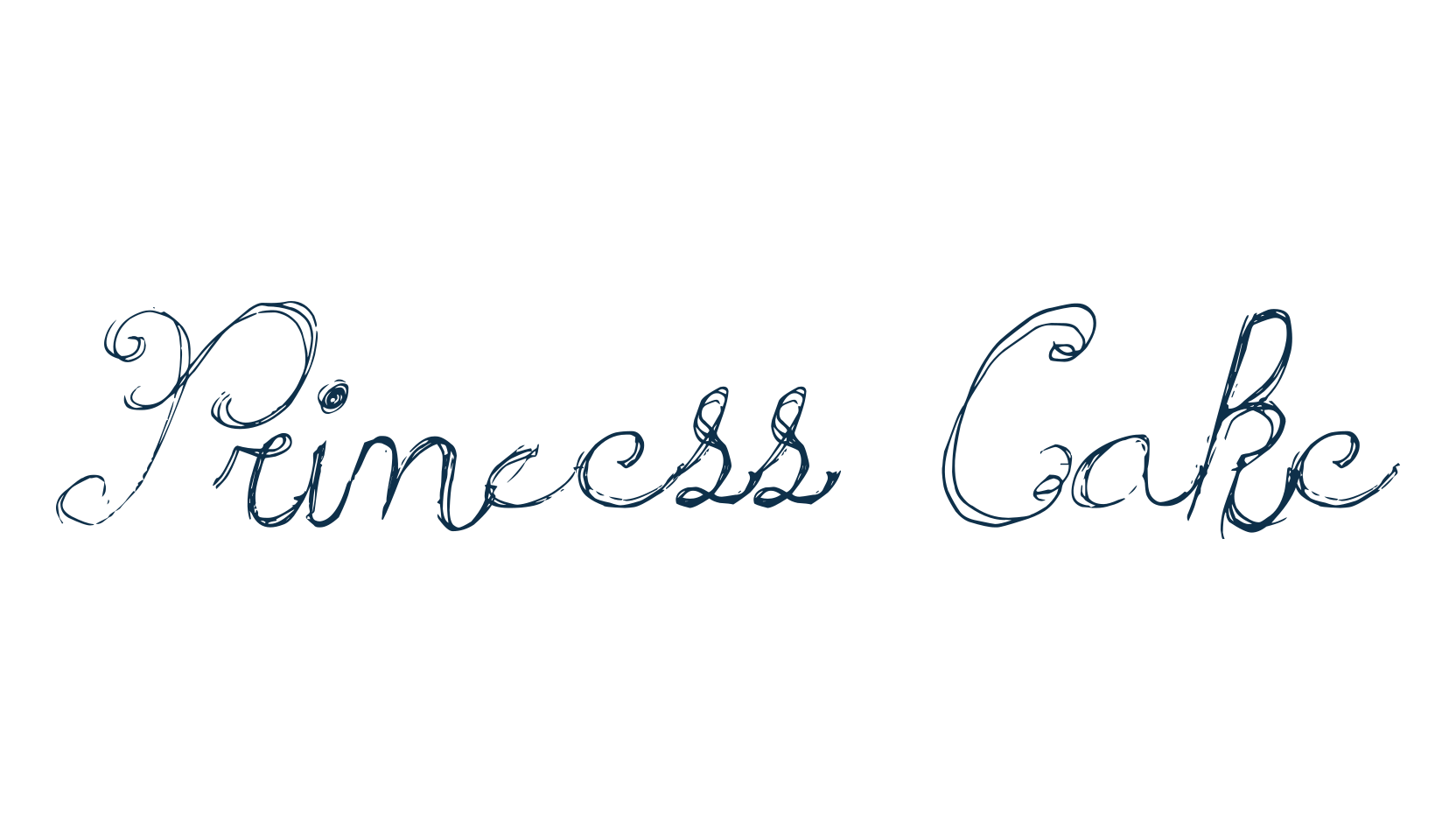 Princess Cake, fancy various decorative script calligraphy font preview
