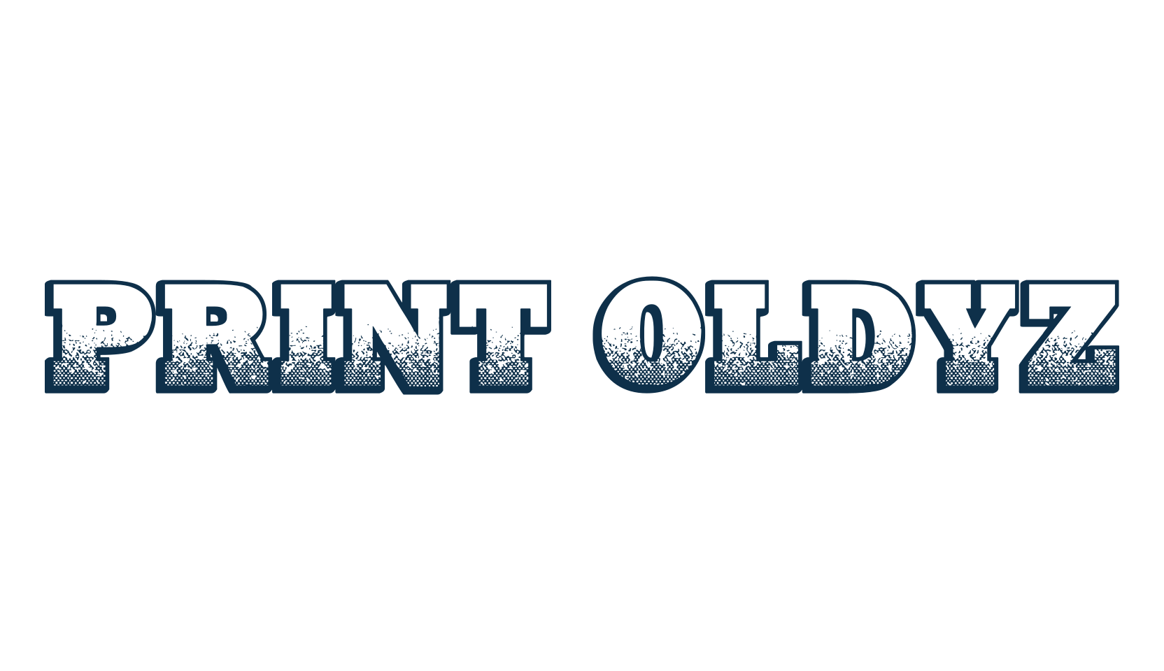 Print Oldyz, fancy decorative font preview