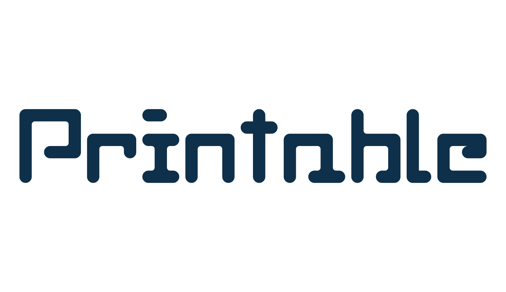 Printable, sci-fi font preview