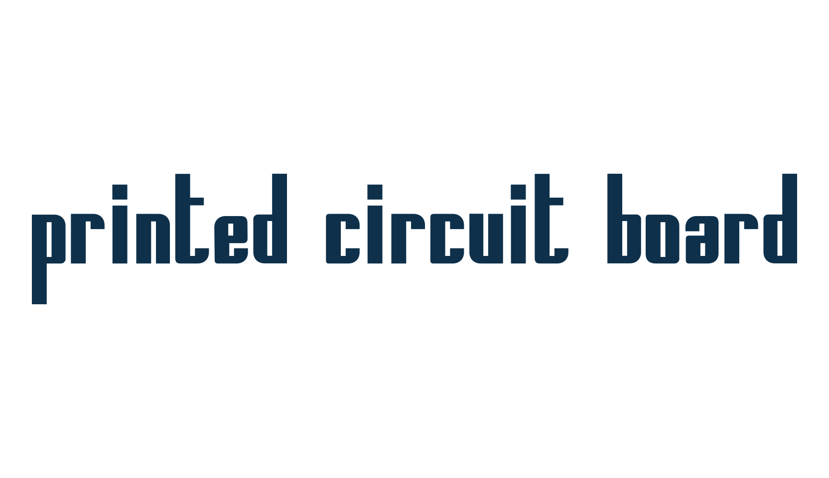 Printed Circuit Board, fancy various techno sci-fi font preview