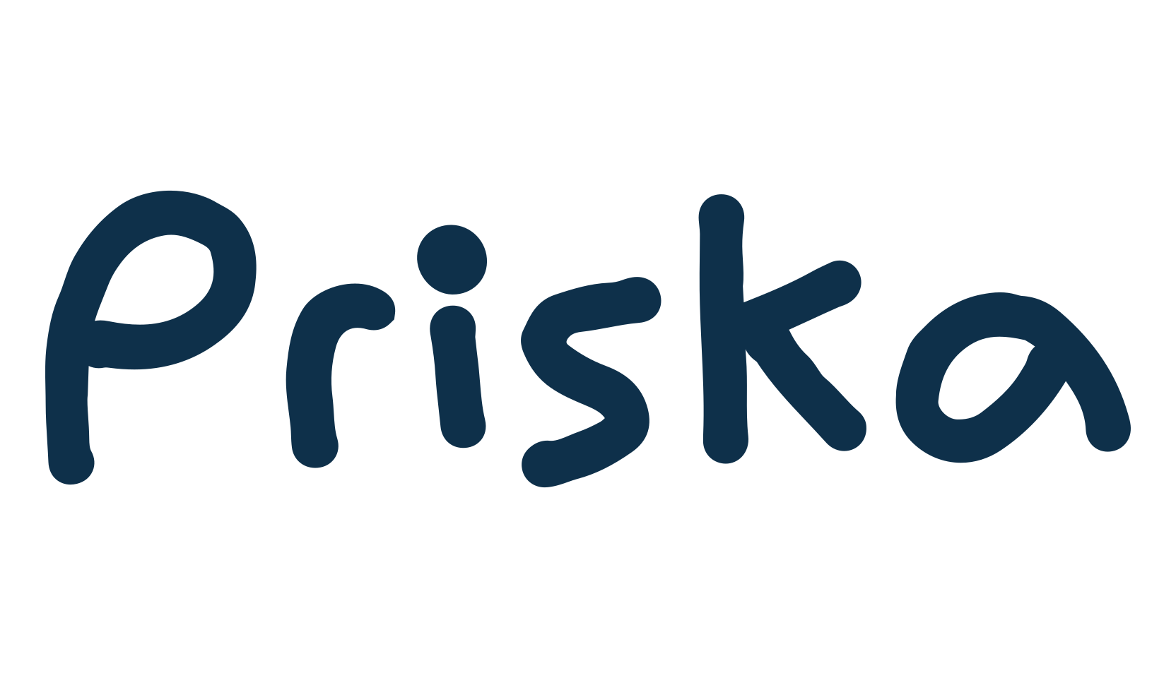 Priska, script handwritten fancy decorative calligraphy font preview