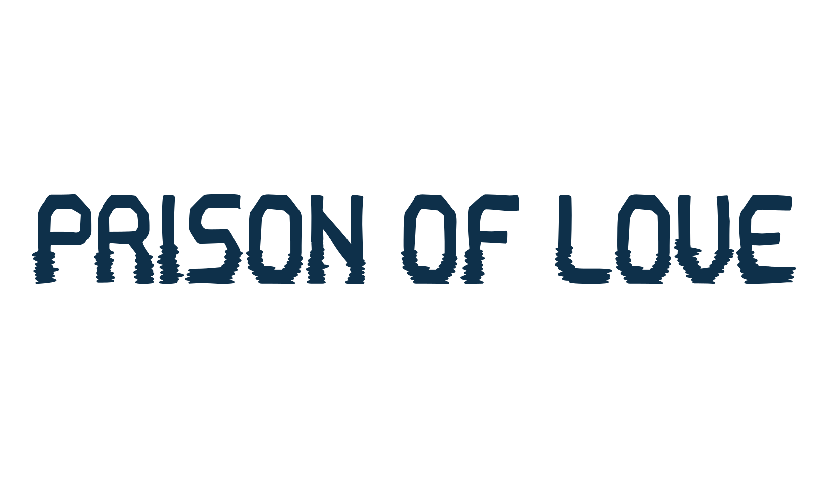 Prison of Love, fancy distorted decorative font preview