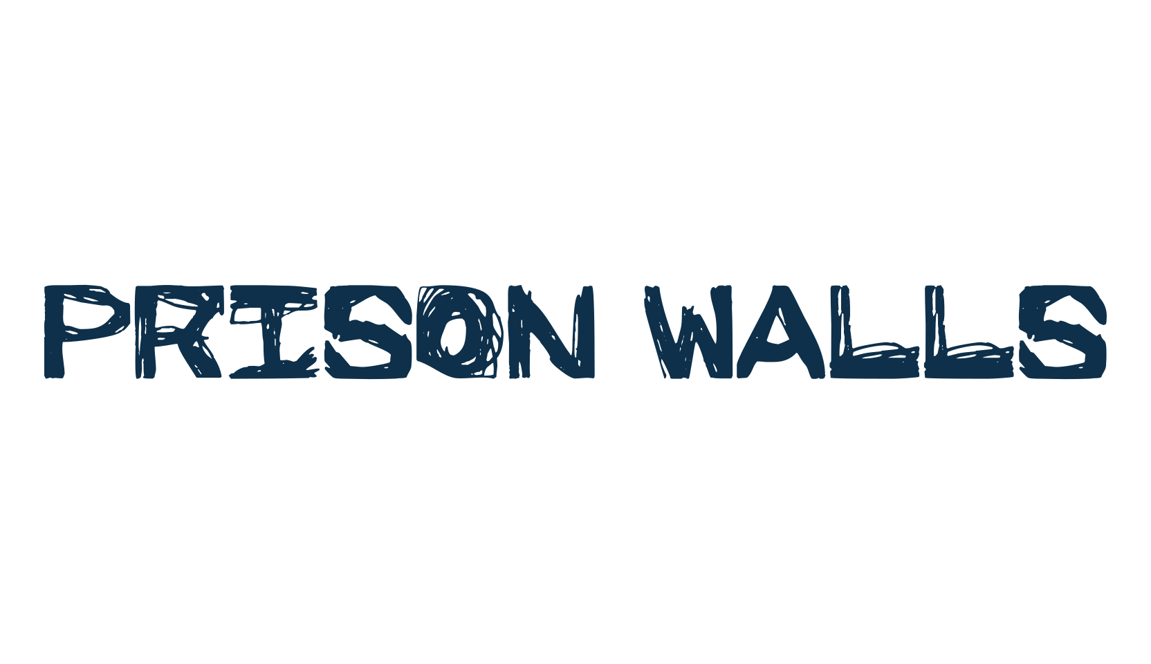 Prison Walls, trash font preview