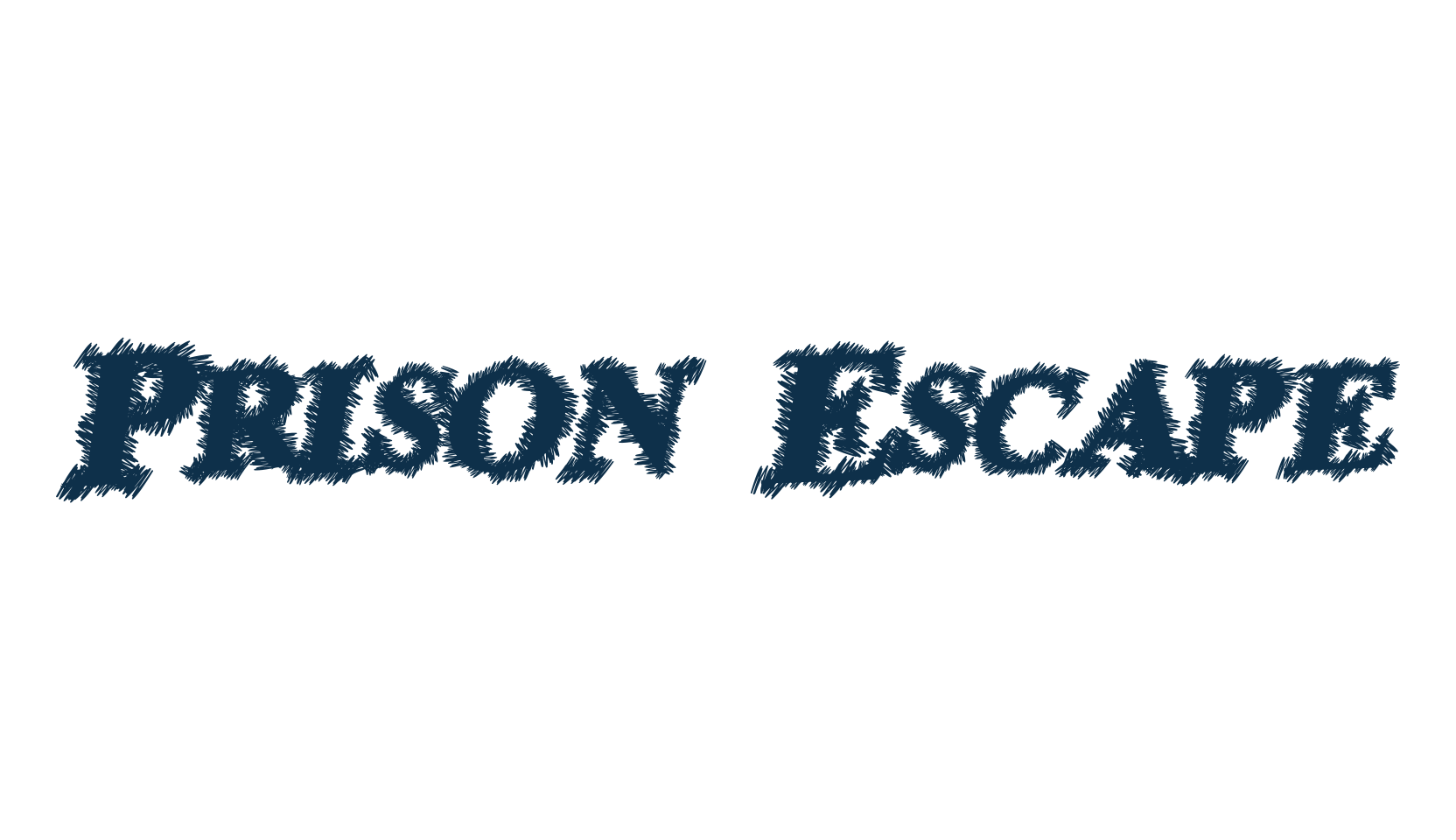 Prison Escape, destroy font preview
